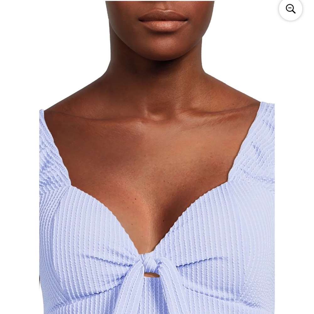 NOBO Sky Blue Ribbed Midi Dress - Picture 5 of 6